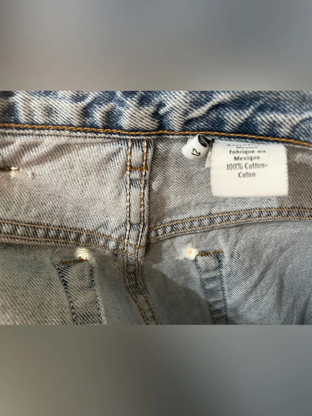 Vtg Y2K 90s Calvin Klein Jeans, 5 pocket straight leg, 100% cotton, size 12x32 - Picture 10 of 10